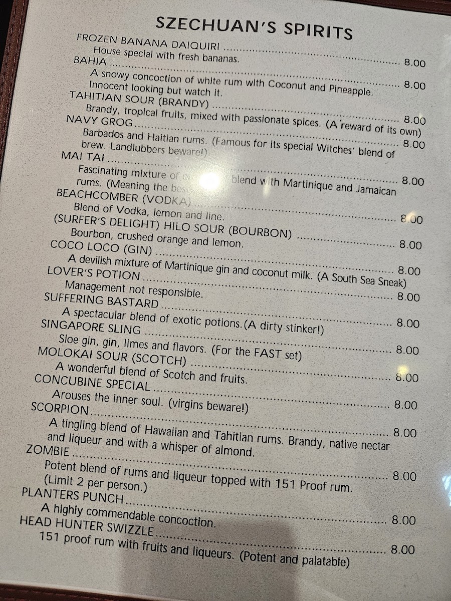 Szechuan Chinese Restaurant Menu - Image 3